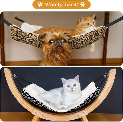 Warm Double Hammock Pet Bed for Cats and Small Animals