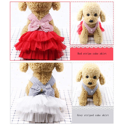 Lace Skirt Dress for Dogs and Cats - Summer Pet Apparel
