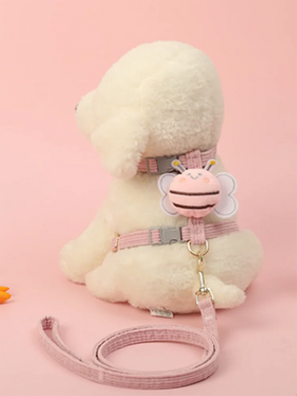 Adjustable Cat and Small Dog Harness with Leash Set