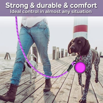 Reflective Dog Leash for All Sizes - Durable & Safe