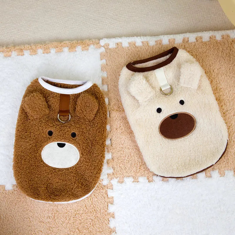 Warm Fleece Dog Sweater Vest for Small Breeds