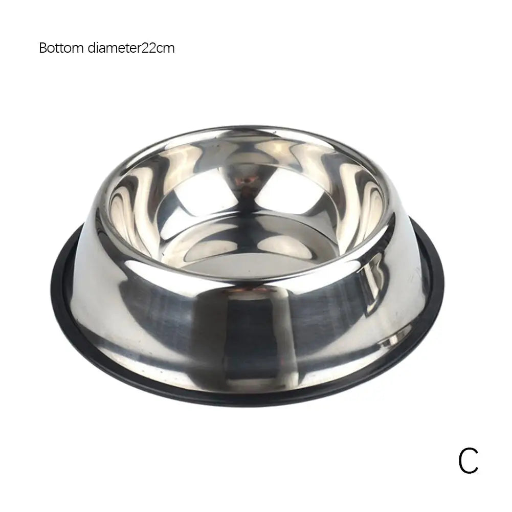 Large Steel Pet Feeding Bowl for Cats and Dogs