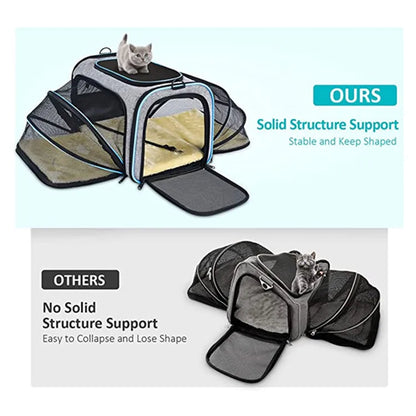 Portable Breathable Cat and Dog Backpack Carrier for Travel