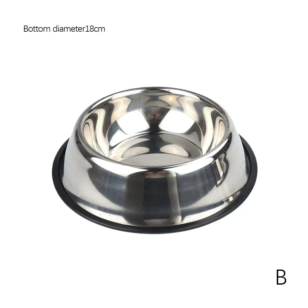 Large Steel Pet Feeding Bowl for Cats and Dogs