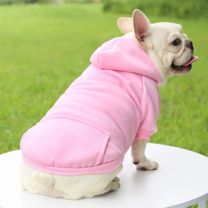 Warm Hooded Sweater for Small Dogs - Autumn & Winter Wear