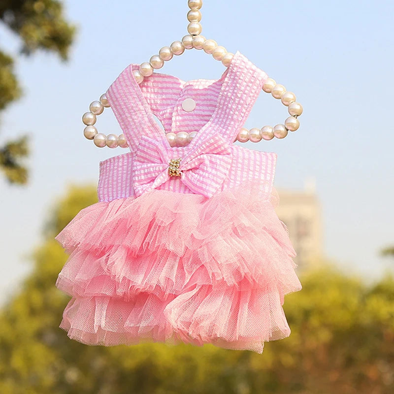 Lace Skirt Dress for Dogs and Cats - Summer Pet Apparel