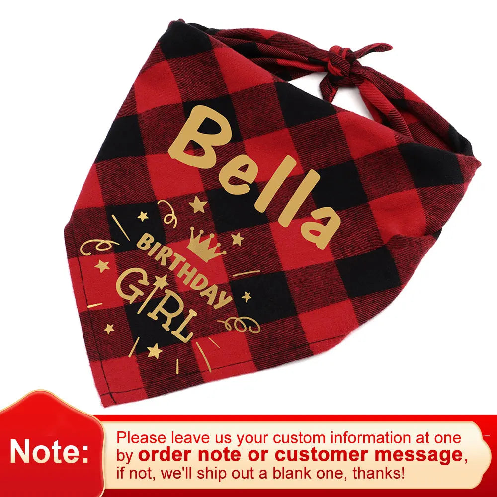 Personalized Pet Bandana Collar for Dogs and Cats
