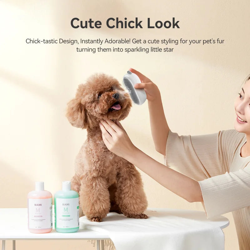 Electric Pet Hair Comb with Spray for Dogs and Cats