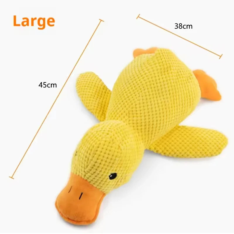 Interactive Plush Duck Toy for Puppies and Small Pets