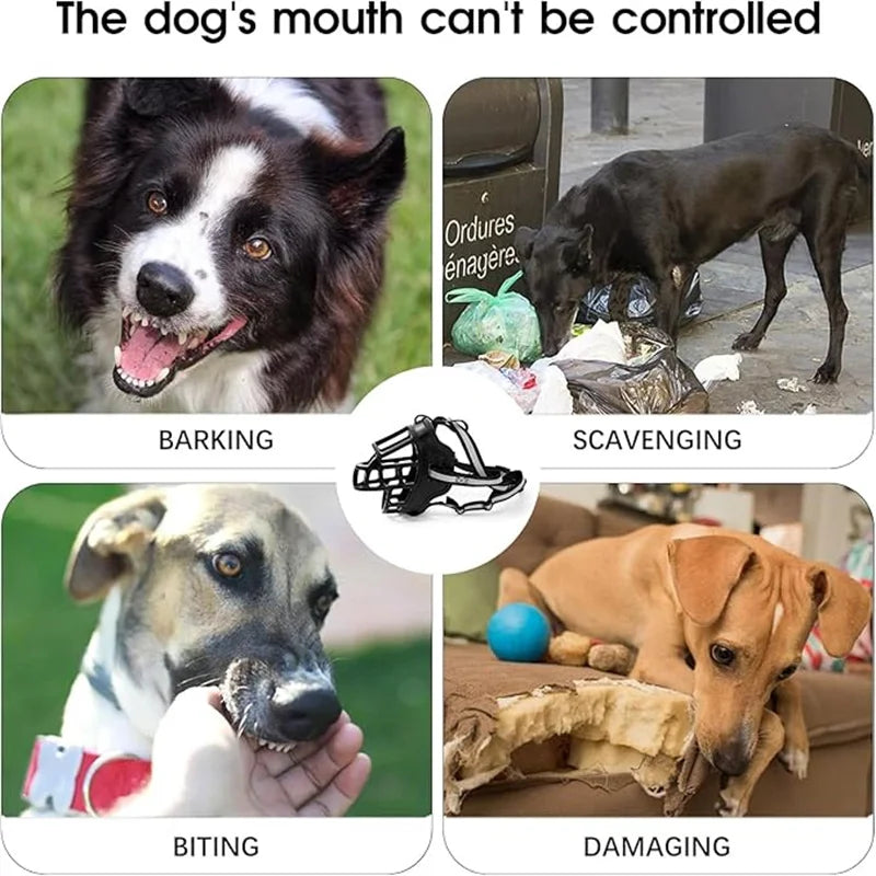 Breathable Dog Muzzle for Barking and Biting Prevention