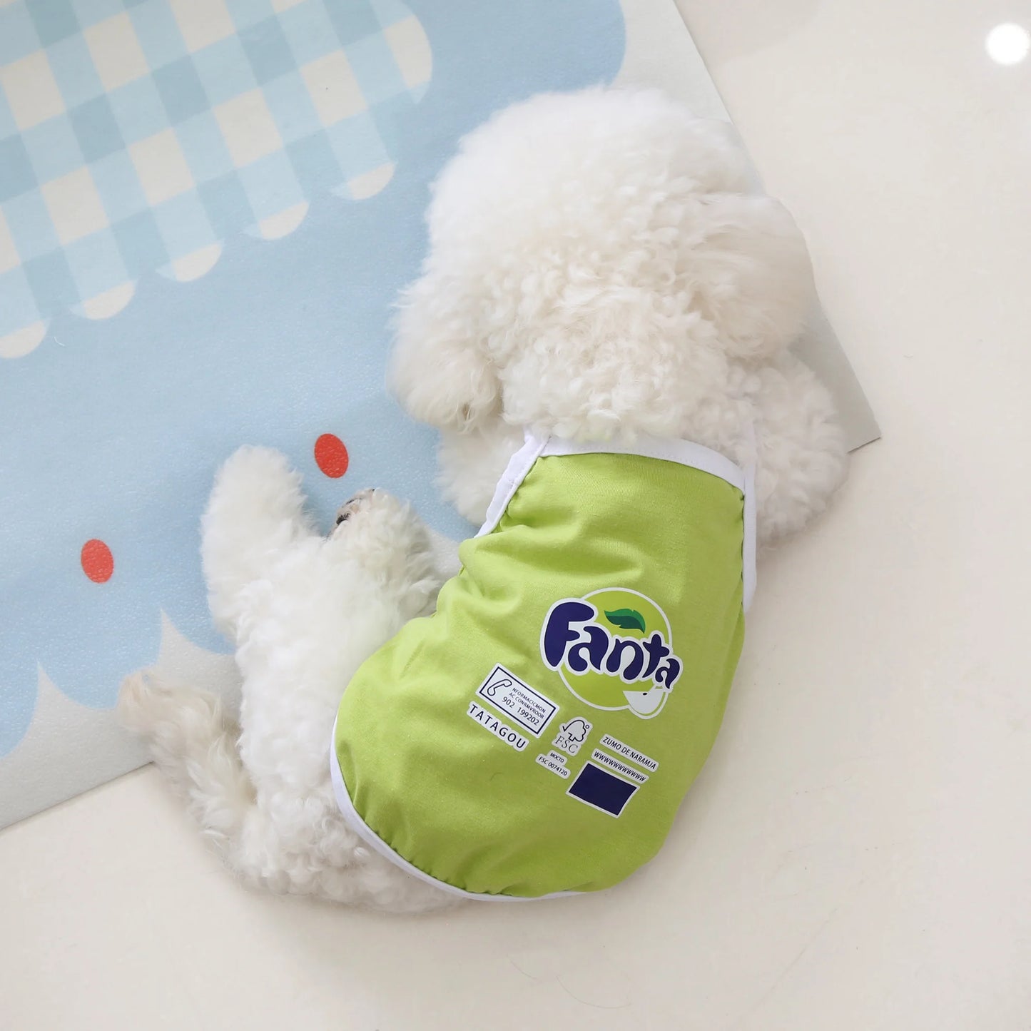 Spring/Summer Cat and Dog Vest with Cute Soda Print