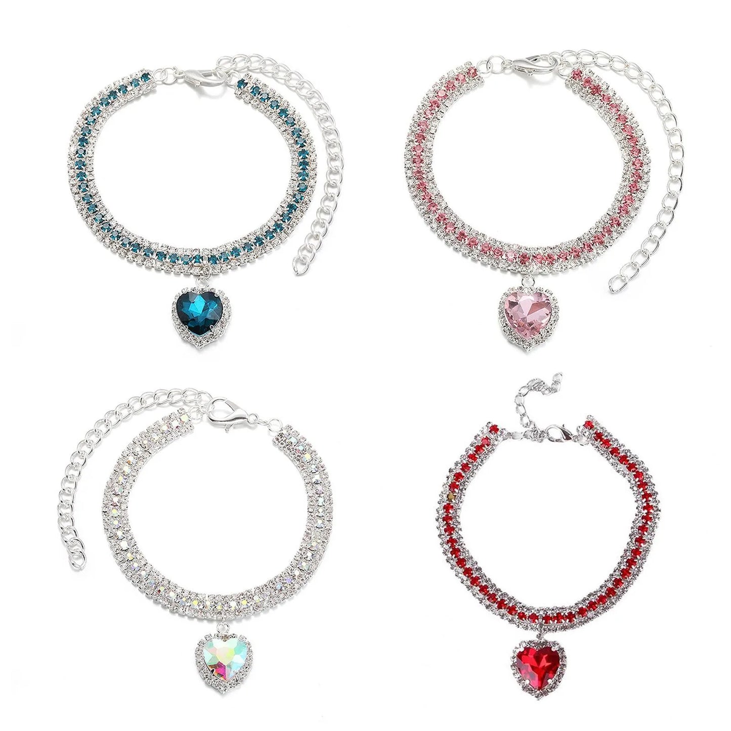 Rhinestone Crystal Pet Collar for Dogs and Cats