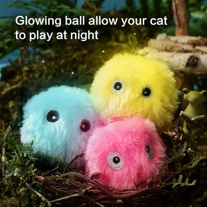 Electric Catnip Squeak Toy Ball for Interactive Play