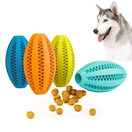 Natural Rubber Dog Chew Toy Ball for Teeth Cleaning
