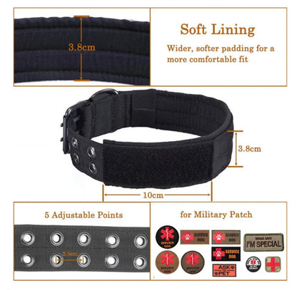 Reflective Heavy-Duty Nylon Dog Collar for Training
