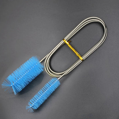 Stainless Steel Aquarium Cleaning Brush for Tubes and Pipes