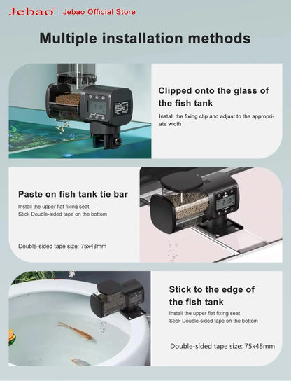 Automatic Fish Feeder with WiFi and Digital Timer Control
