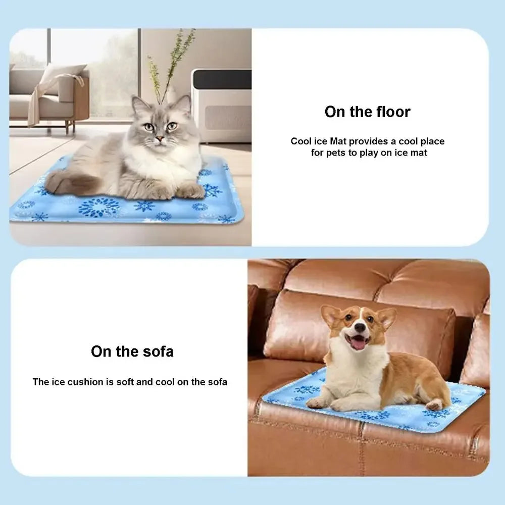 Cooling Pet Bed Mat for Cats and Dogs - Comfortable & Breathable