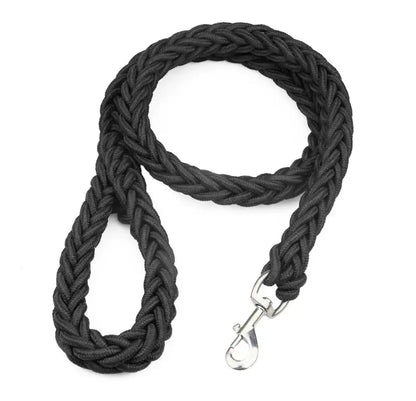 Nylon Braided Dog Leash for Large Breeds - Heavy Duty Walking Rope