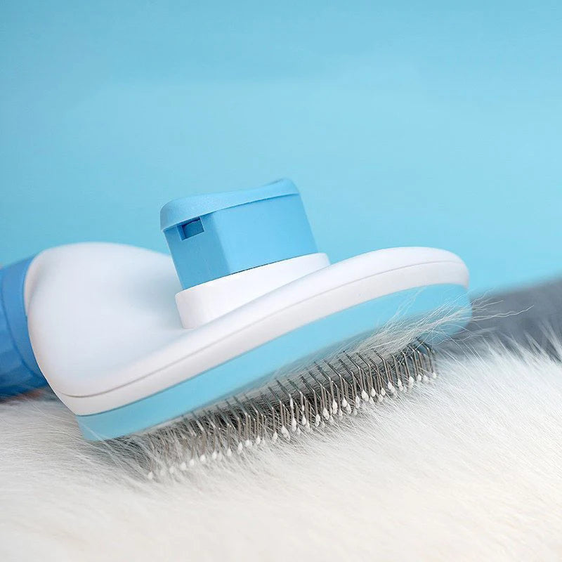 Stainless Steel Dog and Cat Grooming Brush for Long Hair