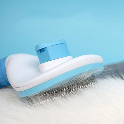 Stainless Steel Dog and Cat Grooming Brush for Long Hair