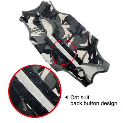 Cotton Recovery Suit for Male and Female Cats