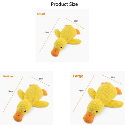 Interactive Plush Duck Toy for Puppies and Small Pets