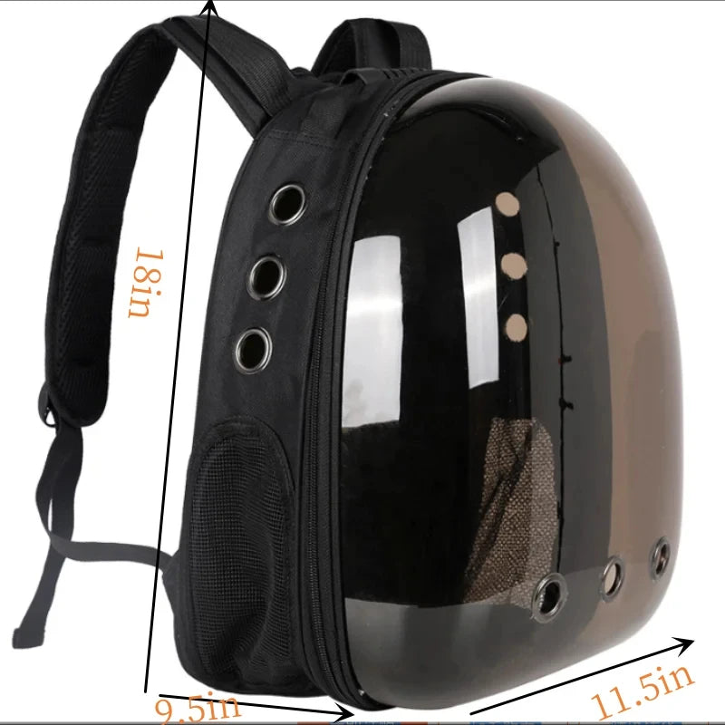 Transparent Cat Travel Backpack - Breathable Carrier for Pets