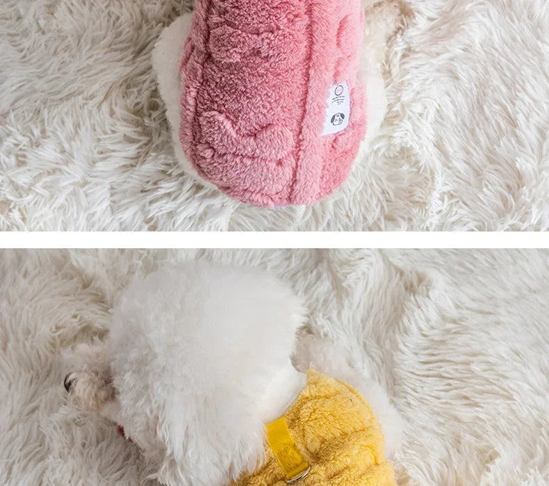 Warm Fleece Pullover Sweater for Small Dogs and Puppies