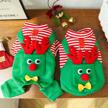 Elk Pocket Christmas Sweatshirt for Dogs and Cats