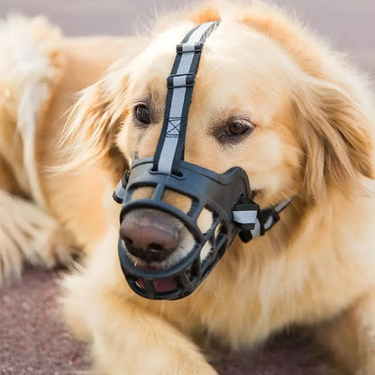 Breathable Soft Silicone Dog Muzzle for Chewing Prevention