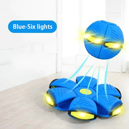 Durable Elastic Flying Saucer Ball for Dogs and Kids Outdoors