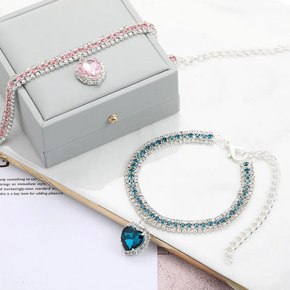Rhinestone Crystal Pet Collar for Dogs and Cats