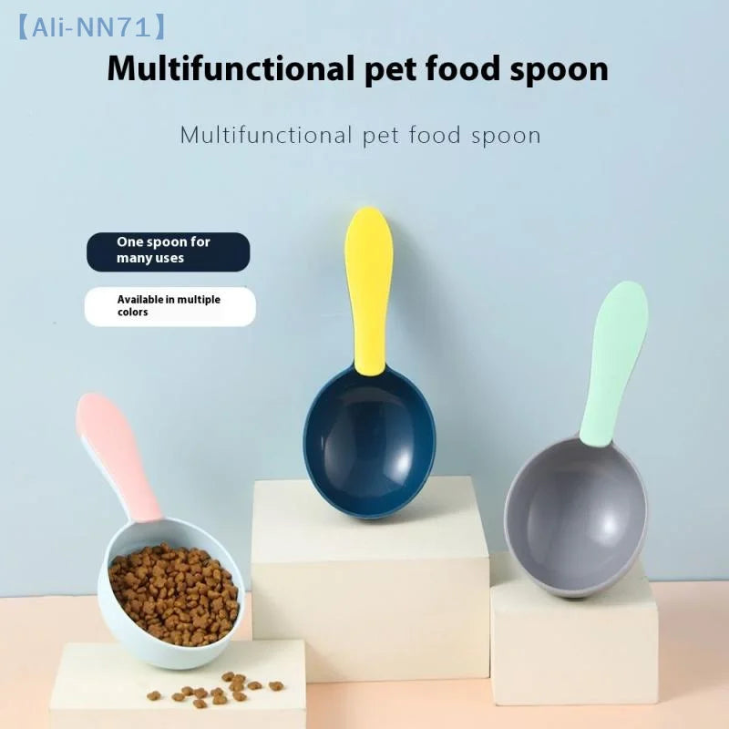 Plastic Pet Food Measuring Spoon with Sealing Clip