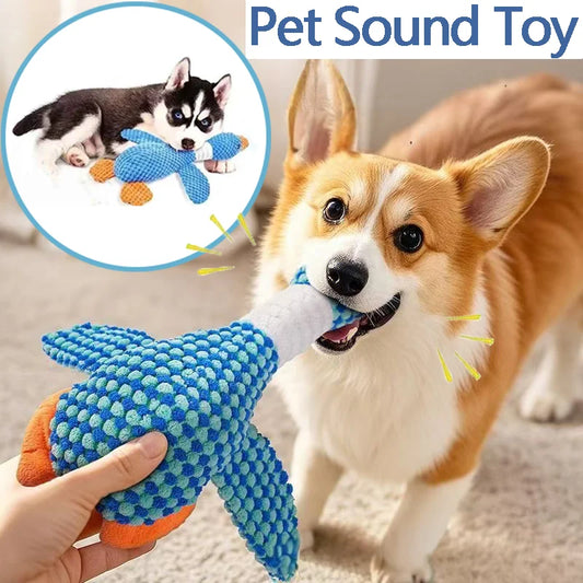 Plush Goose Chew Toy for Dogs - Dental Care and Fun