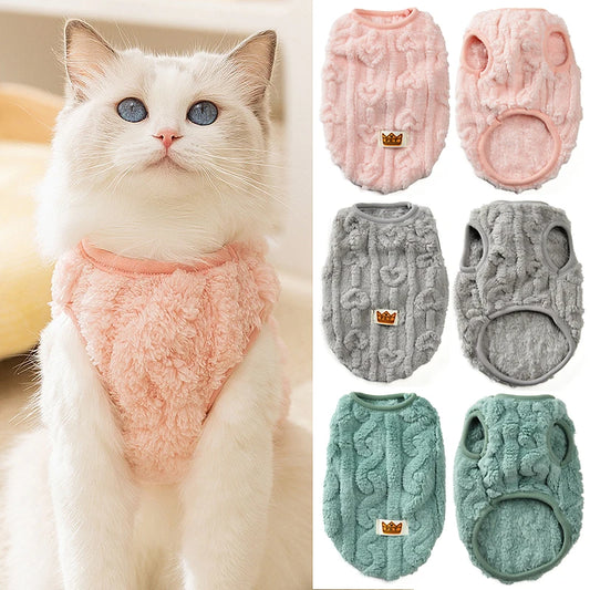 Warm Fleece Jacket for Small Dogs and Kittens