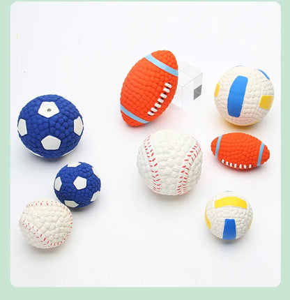 Natural Latex Dog Balls for Small to Large Dogs