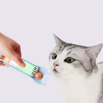 Cat Strip Feeder Spoon for Lickable Wet Treats