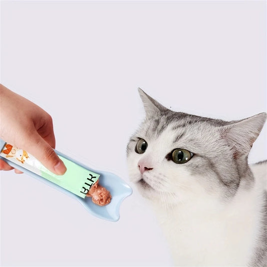 Cat Strip Feeder Spoon for Lickable Wet Treats