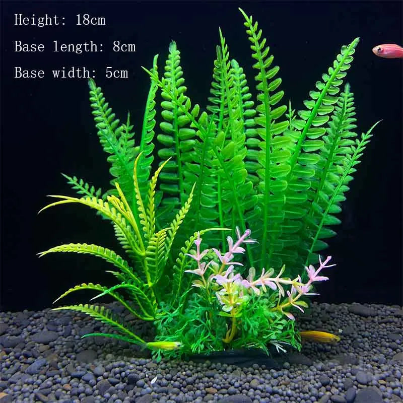 Artificial Aquarium Plants - Green Water Grass Decoration