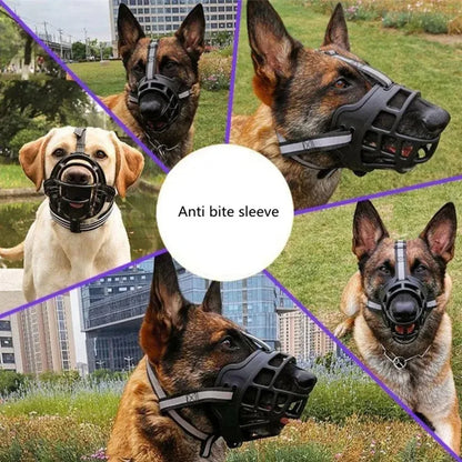 Breathable Soft Silicone Dog Muzzle for Chewing Prevention