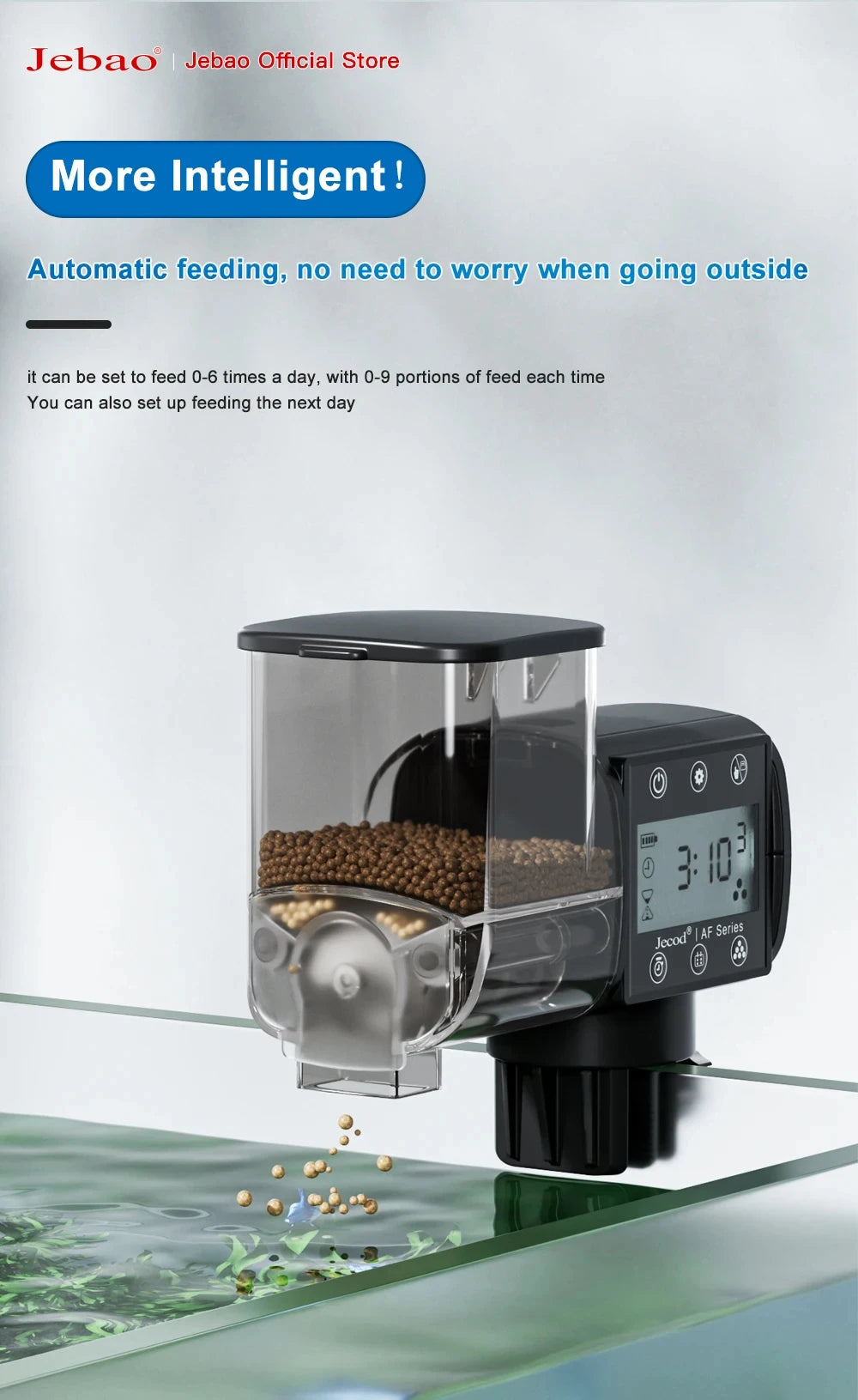 Automatic Fish Feeder with WiFi and Digital Timer Control