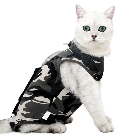Cotton Recovery Suit for Male and Female Cats