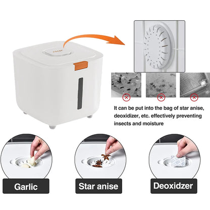 Airtight Cat and Dog Food Storage Bin with Locking Lid