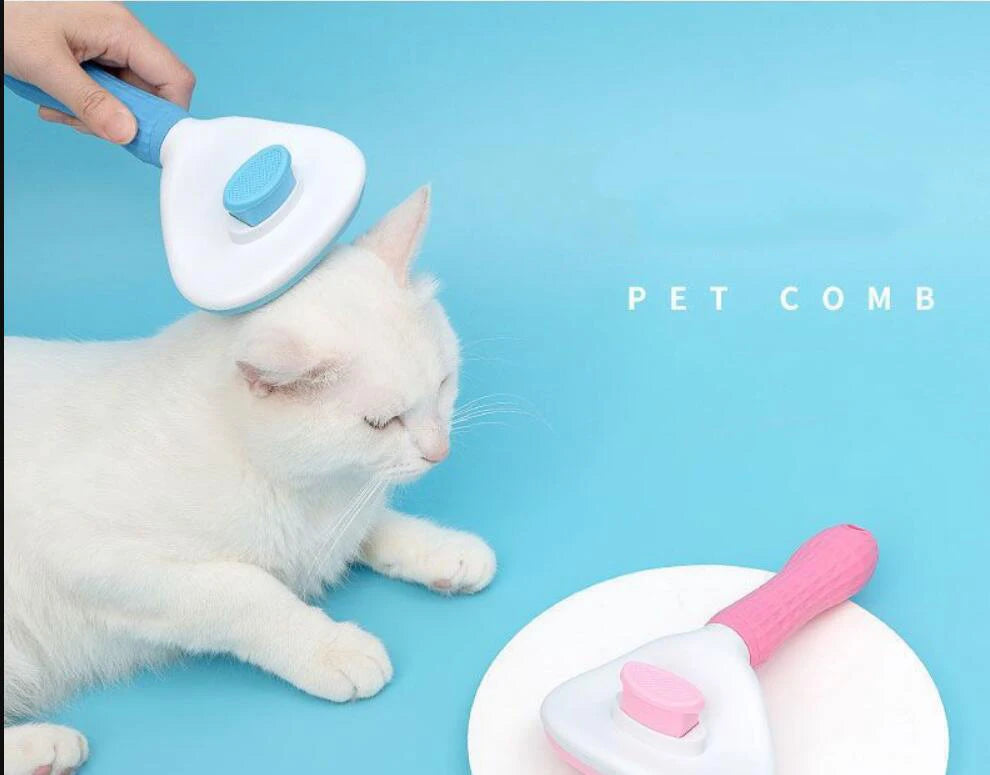 Stainless Steel Dog and Cat Grooming Brush for Long Hair