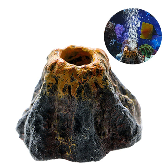 Volcano Shaped Air Bubble Stone for Fish Tank Decoration