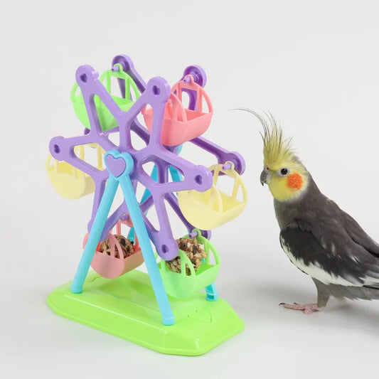 Parrot Foraging Food Jar Feeder Puzzle Toy for Birds