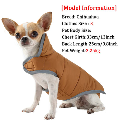 Reversible Waterproof Cat Jacket with Leash Hole for Winter