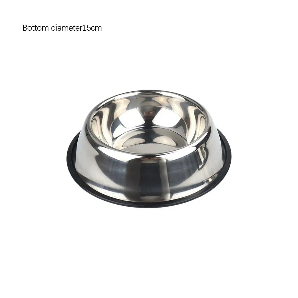 Large Steel Pet Feeding Bowl for Cats and Dogs