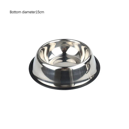 Large Steel Pet Feeding Bowl for Cats and Dogs